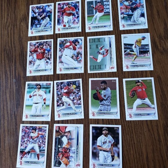 2022 Topps Series 1 Boston Red Sox Team Base Set 15 Cards - Picture 1 of 16